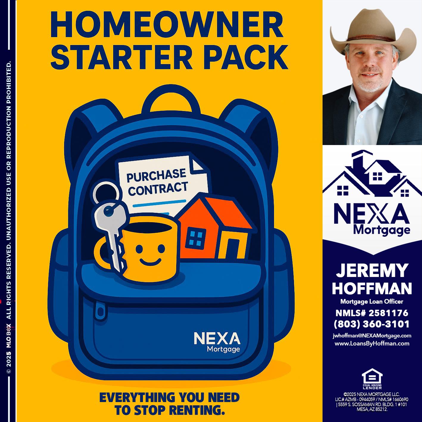 NEED A HOMEOWNER PACK.. - Jeremy Hoffman -Mortgage Loan Officer