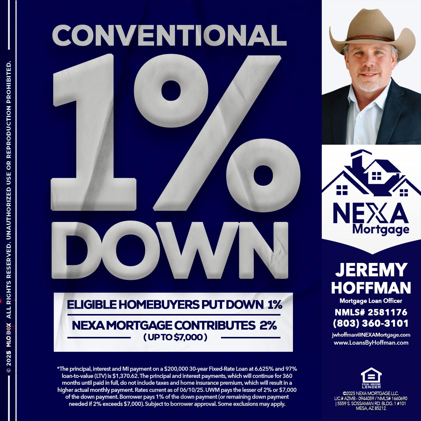 CONVENTIONAL - Jeremy Hoffman -Mortgage Loan Officer