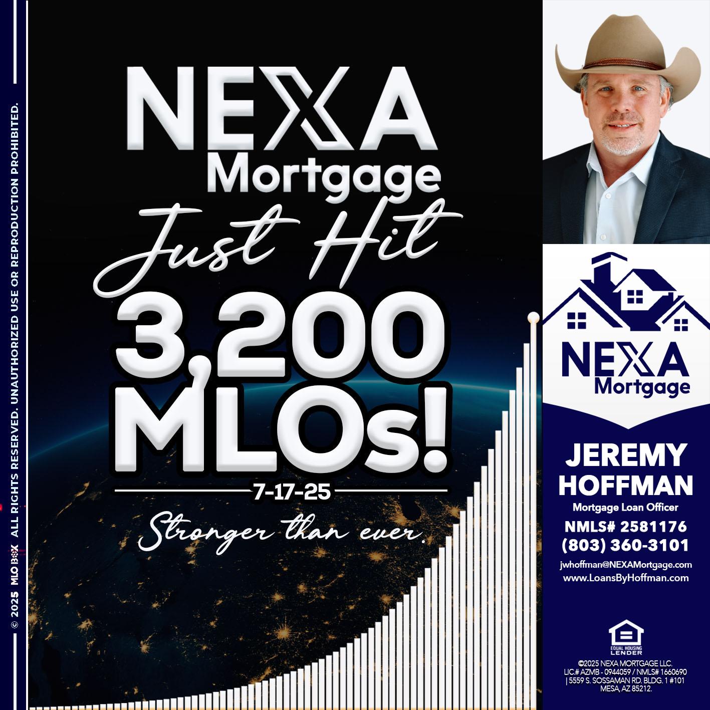 3200 MLOs - Jeremy Hoffman -Mortgage Loan Officer