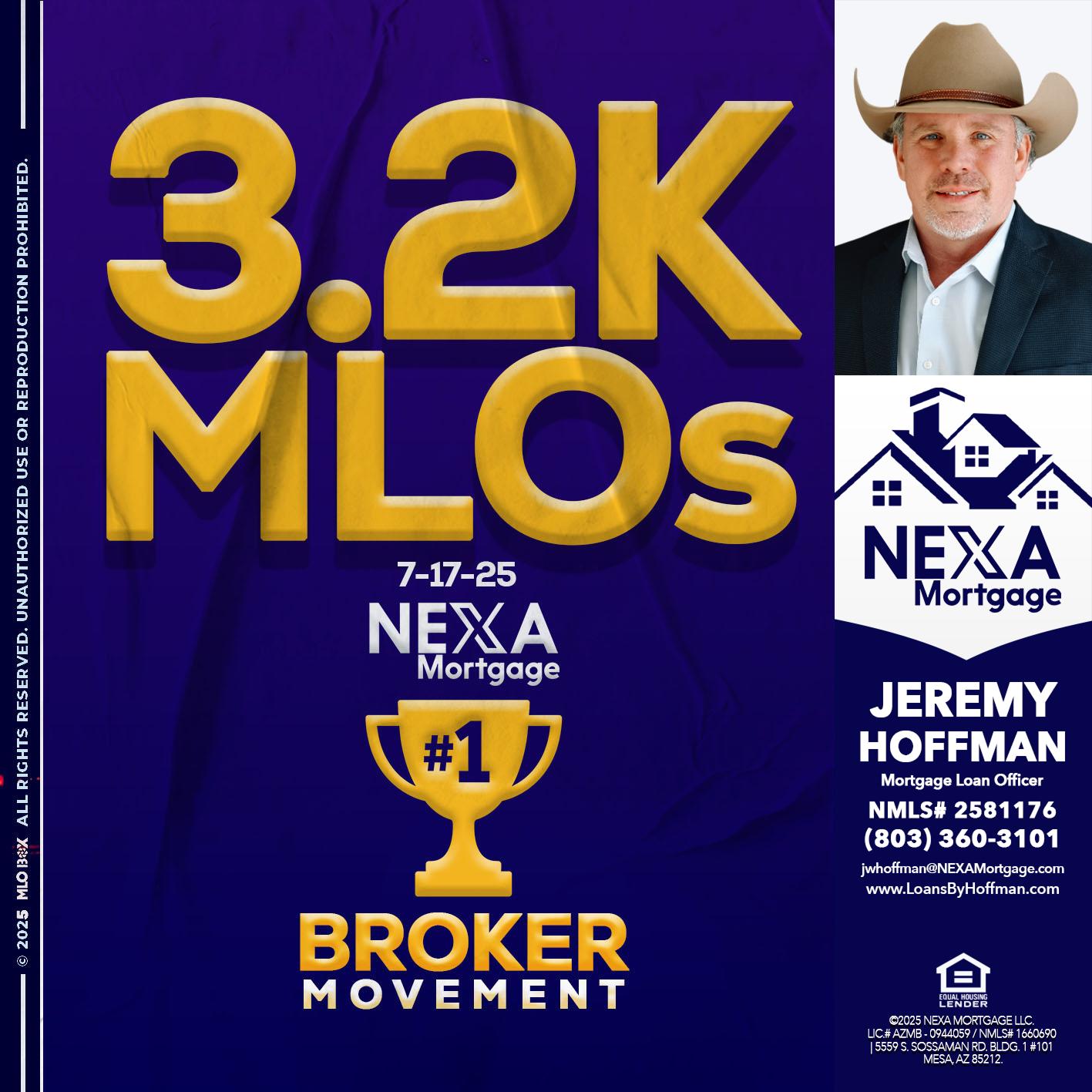 3.2K MLOs - Jeremy Hoffman -Mortgage Loan Officer