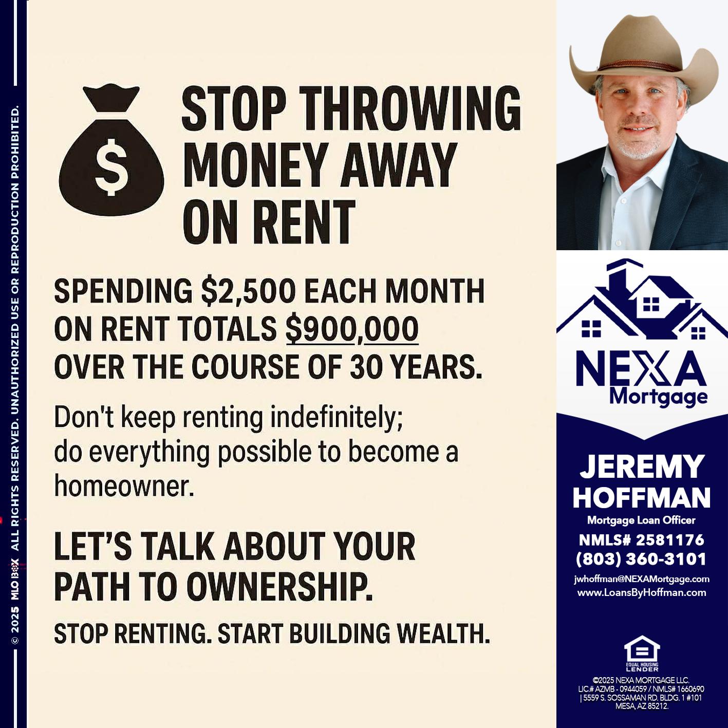 STOP THROWING - Jeremy Hoffman -Mortgage Loan Officer