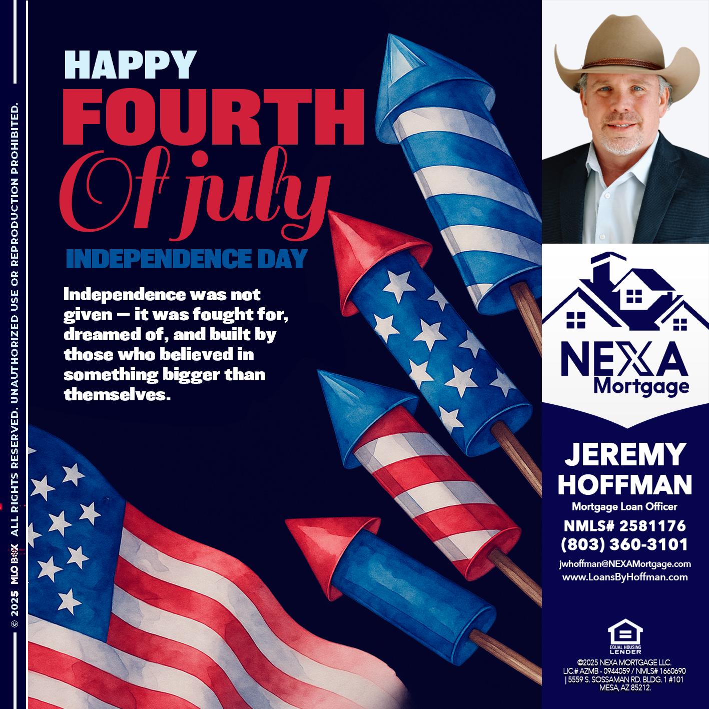 happy fourth - Jeremy Hoffman -Mortgage Loan Officer