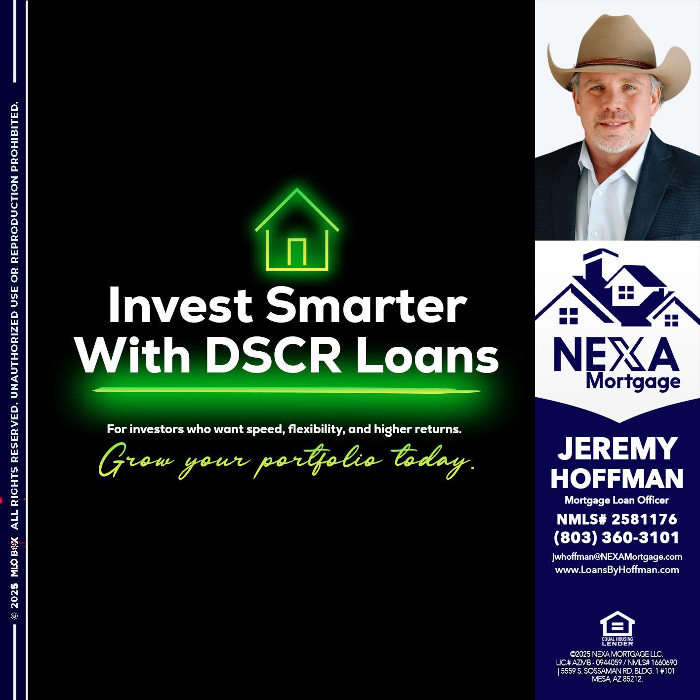 invest smarter - Jeremy Hoffman -Mortgage Loan Officer
