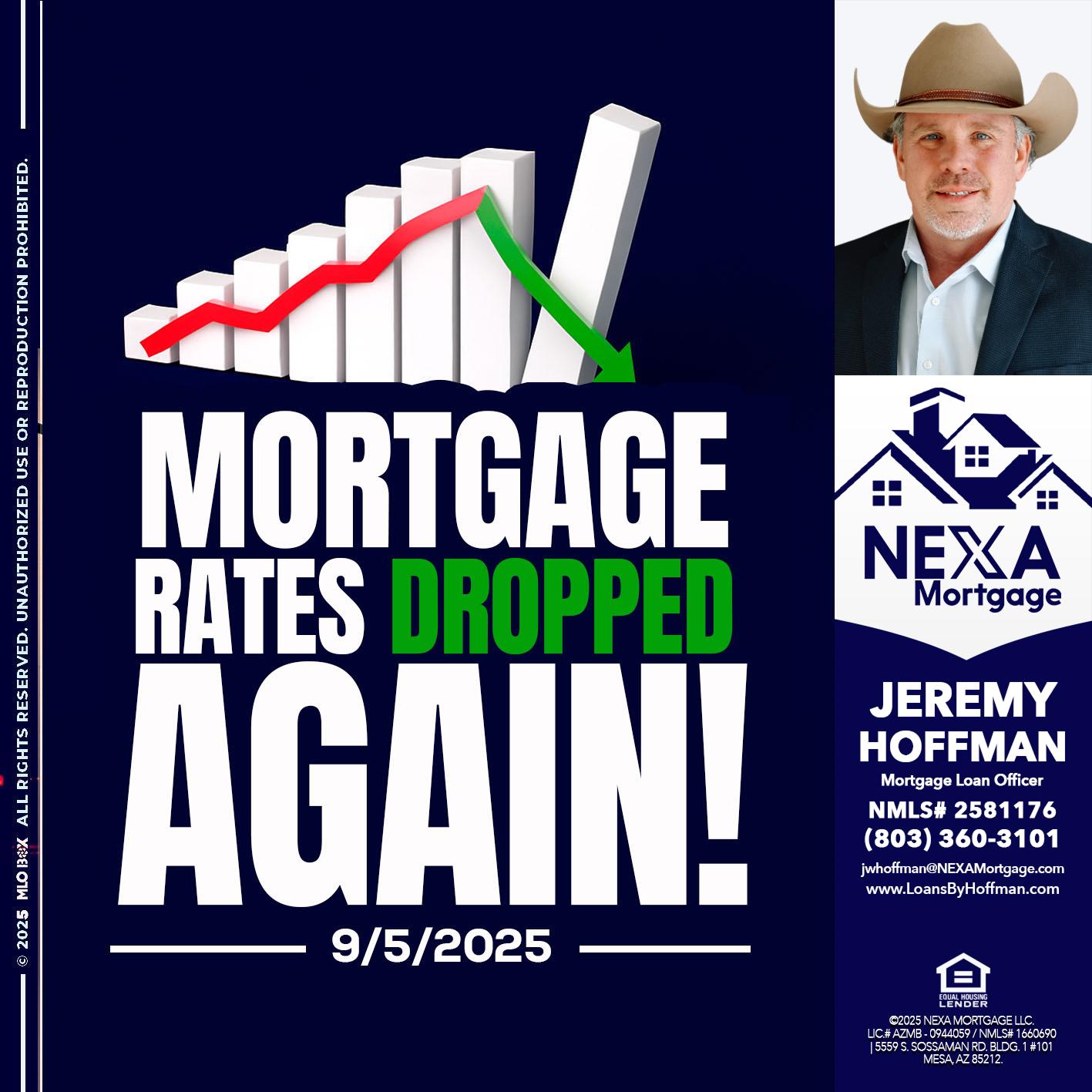 RATES DROP - Jeremy Hoffman -Mortgage Loan Officer