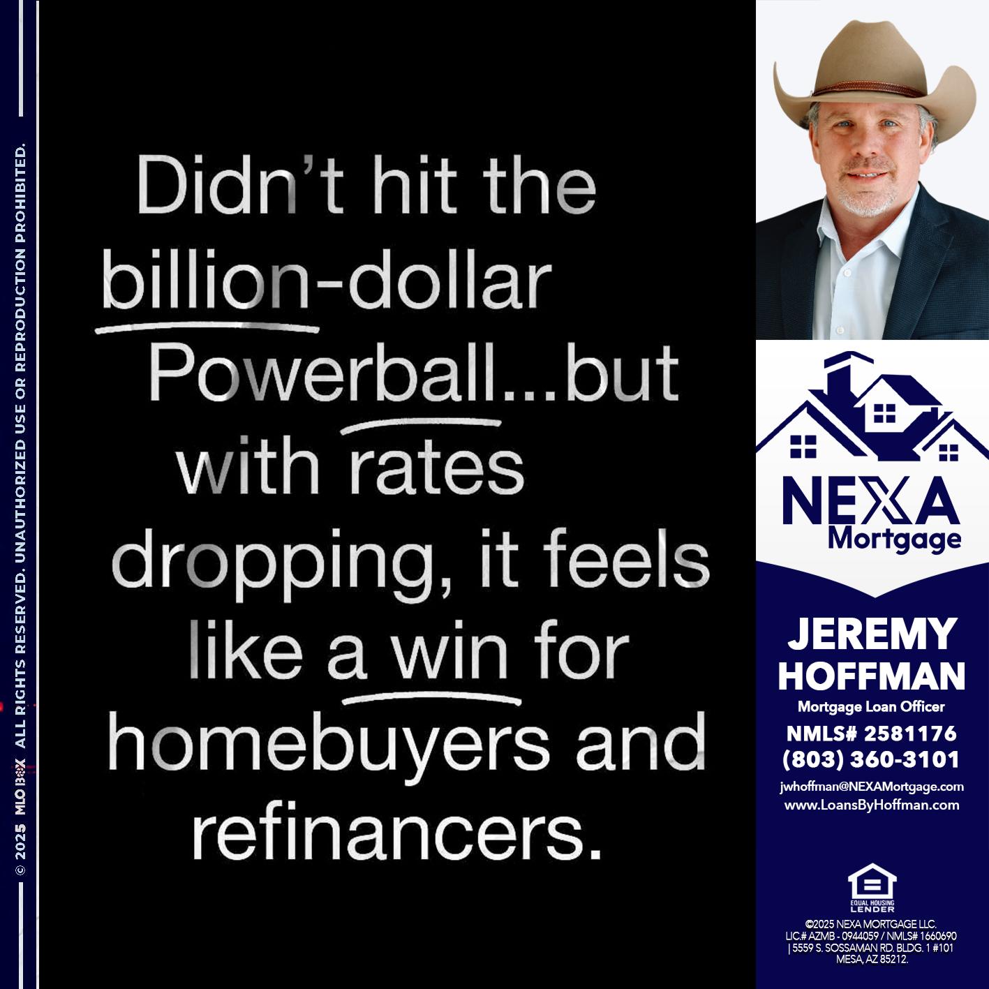 DIDNT HIT - Jeremy Hoffman -Mortgage Loan Officer