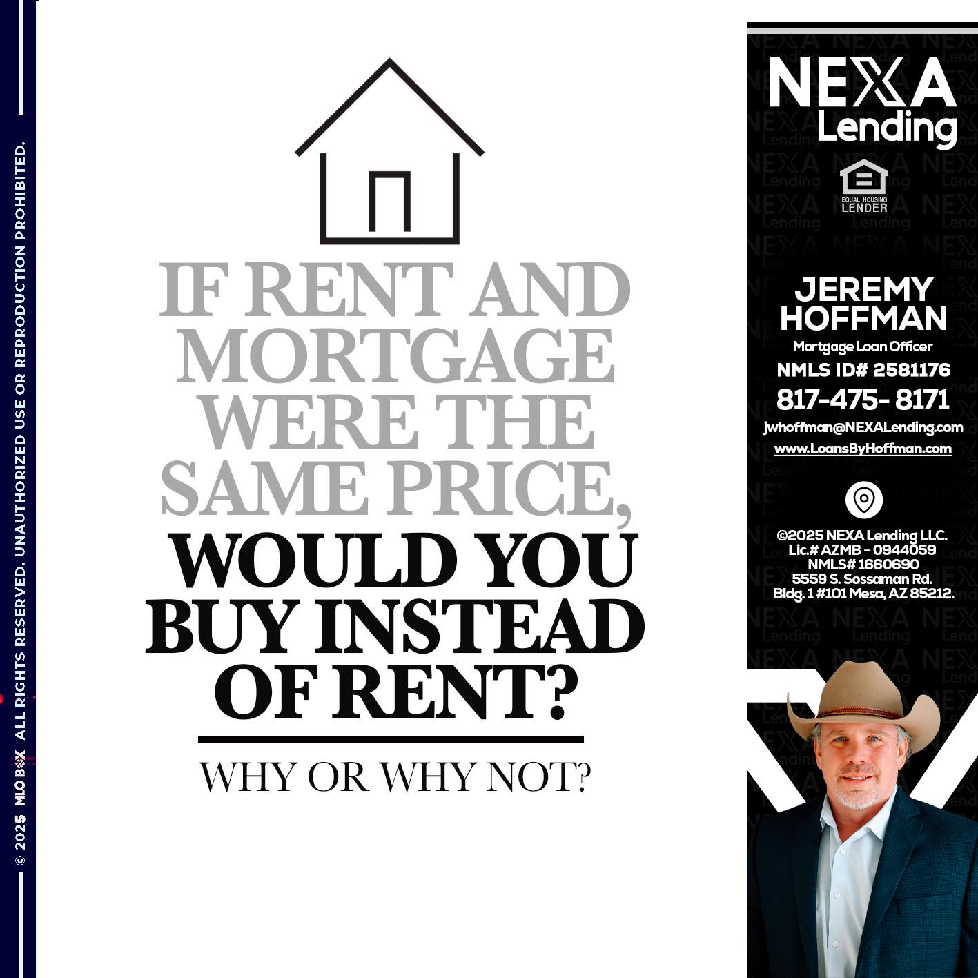 IF RENT - Jeremy Hoffman -Mortgage Loan Officer