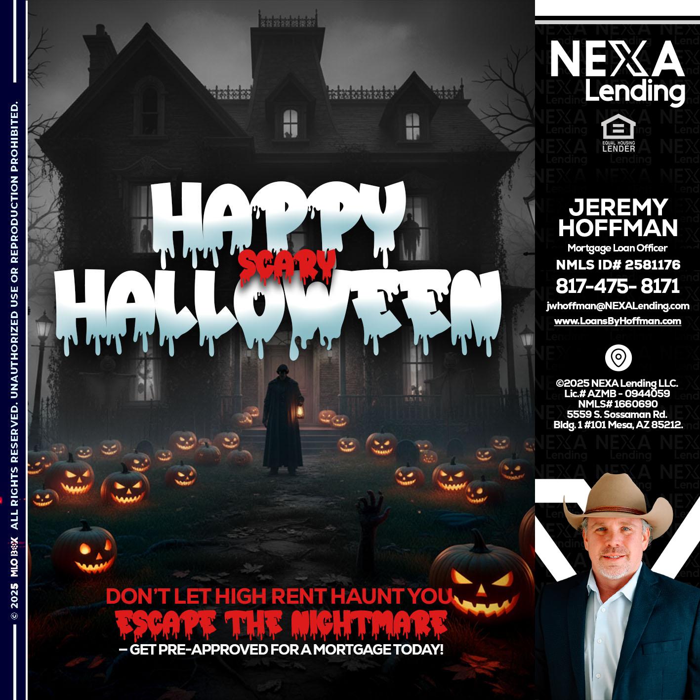 HAPPY HALLOWEEN - Jeremy Hoffman -Mortgage Loan Officer