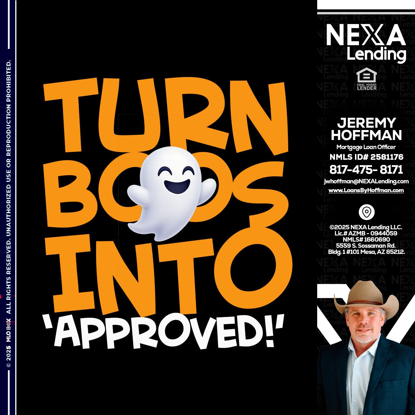 turn boos into - Jeremy Hoffman -Mortgage Loan Officer