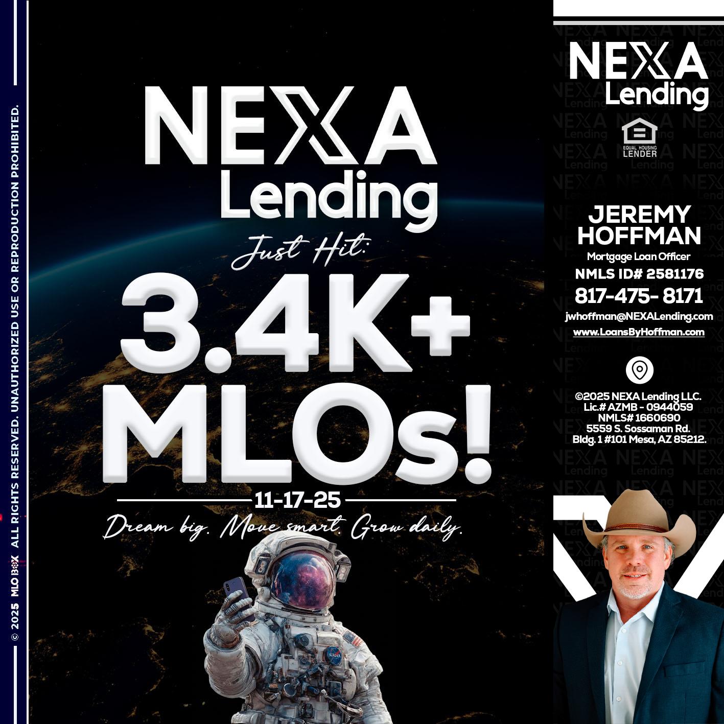 3.4K MLOs - Jeremy Hoffman -Mortgage Loan Officer