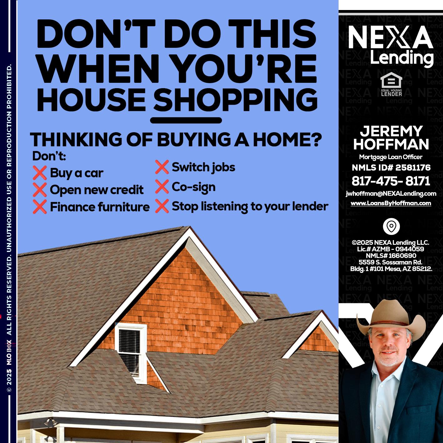 DONT DO THIS - Jeremy Hoffman -Mortgage Loan Officer