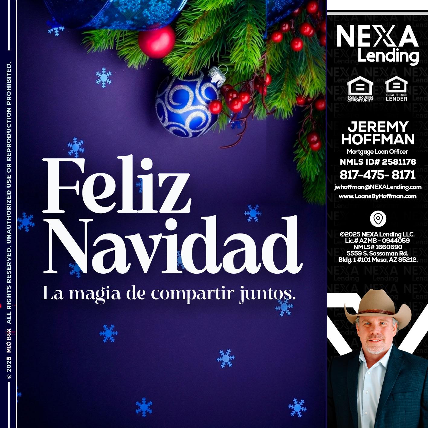 FELIZ NAVIDAD - Jeremy Hoffman -Mortgage Loan Officer