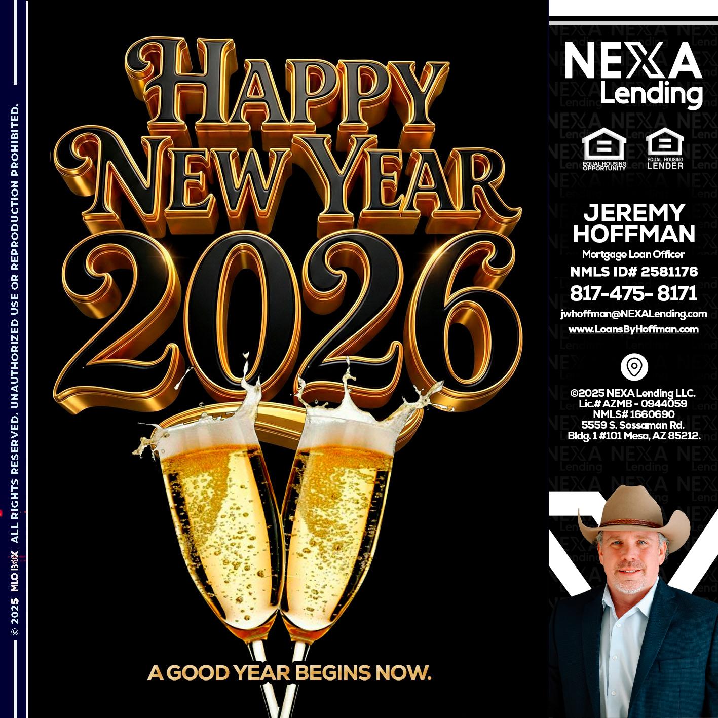 happy new year 2026 - Jeremy Hoffman -Mortgage Loan Officer