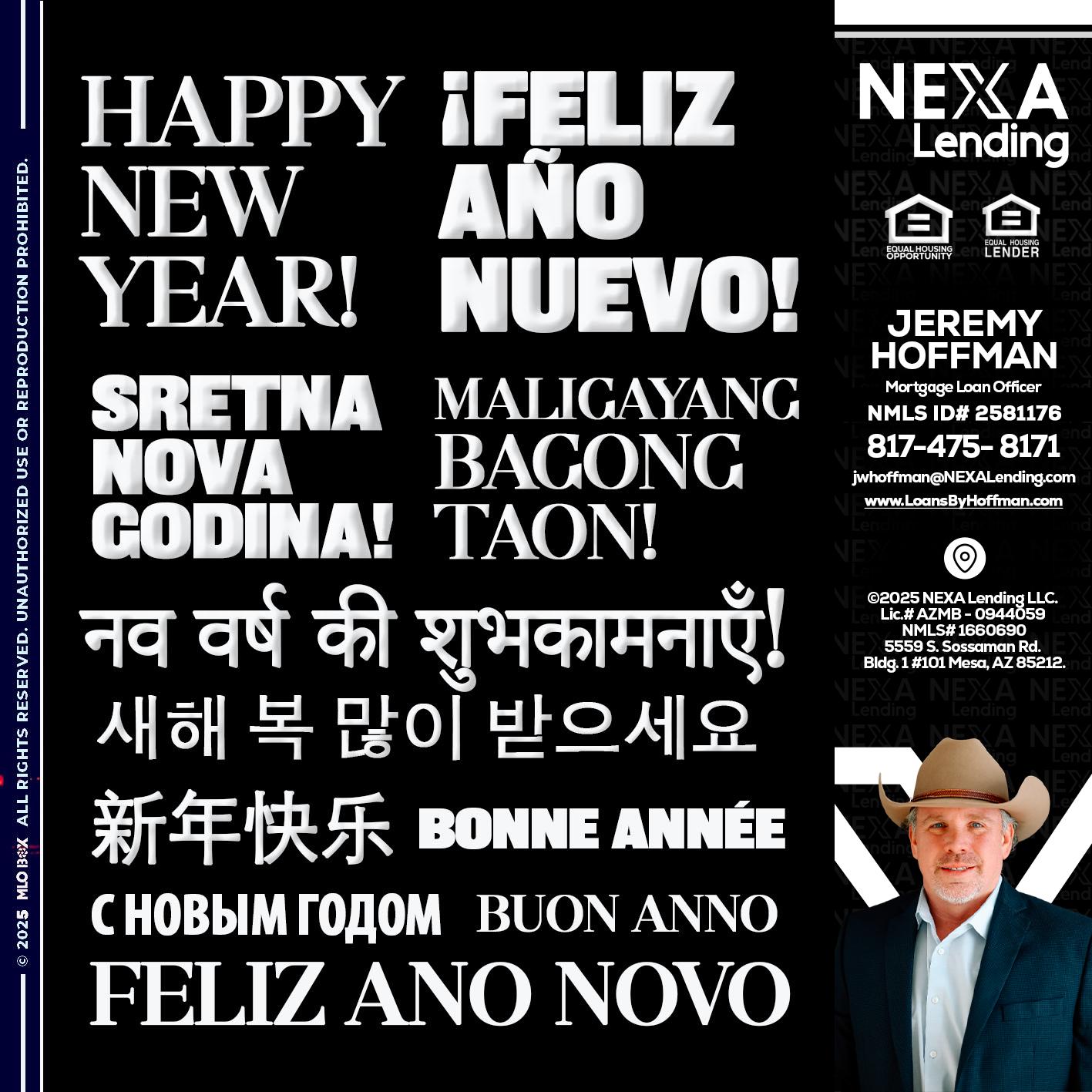 HAPPY NEW YEAR - Jeremy Hoffman -Mortgage Loan Officer