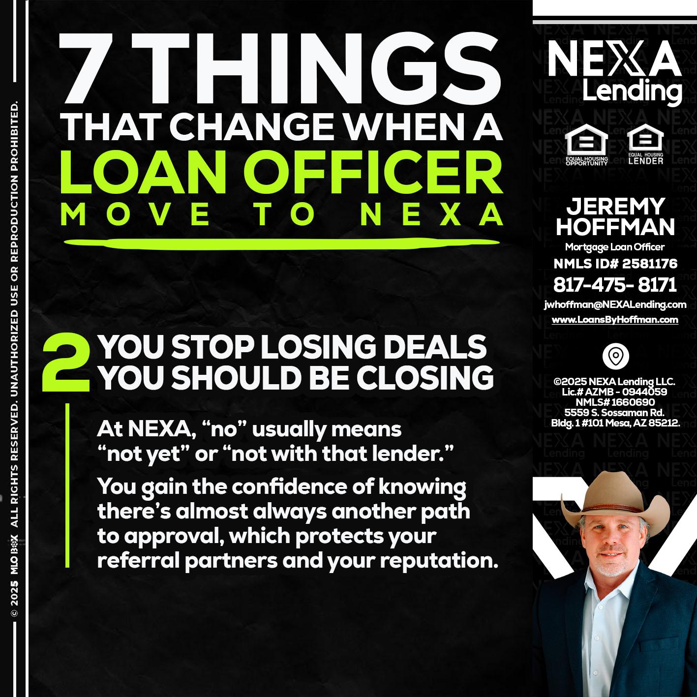 7 THINGS (2) - Jeremy Hoffman -Mortgage Loan Officer
