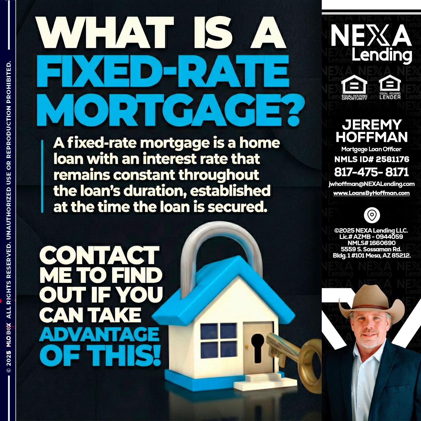 WHAT IS  A FIXED - Jeremy Hoffman -Mortgage Loan Officer