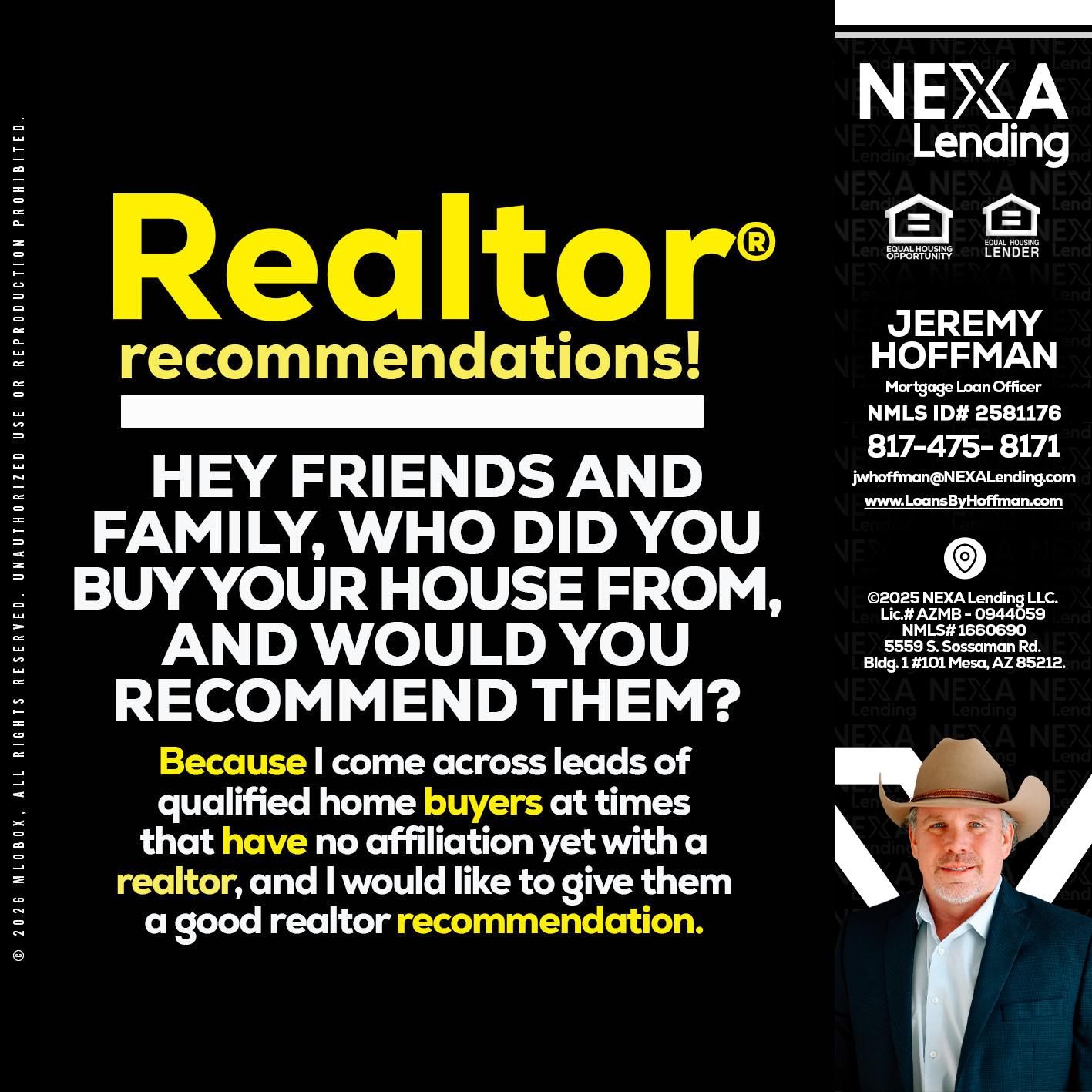 REALTOR - Jeremy Hoffman -Mortgage Loan Officer