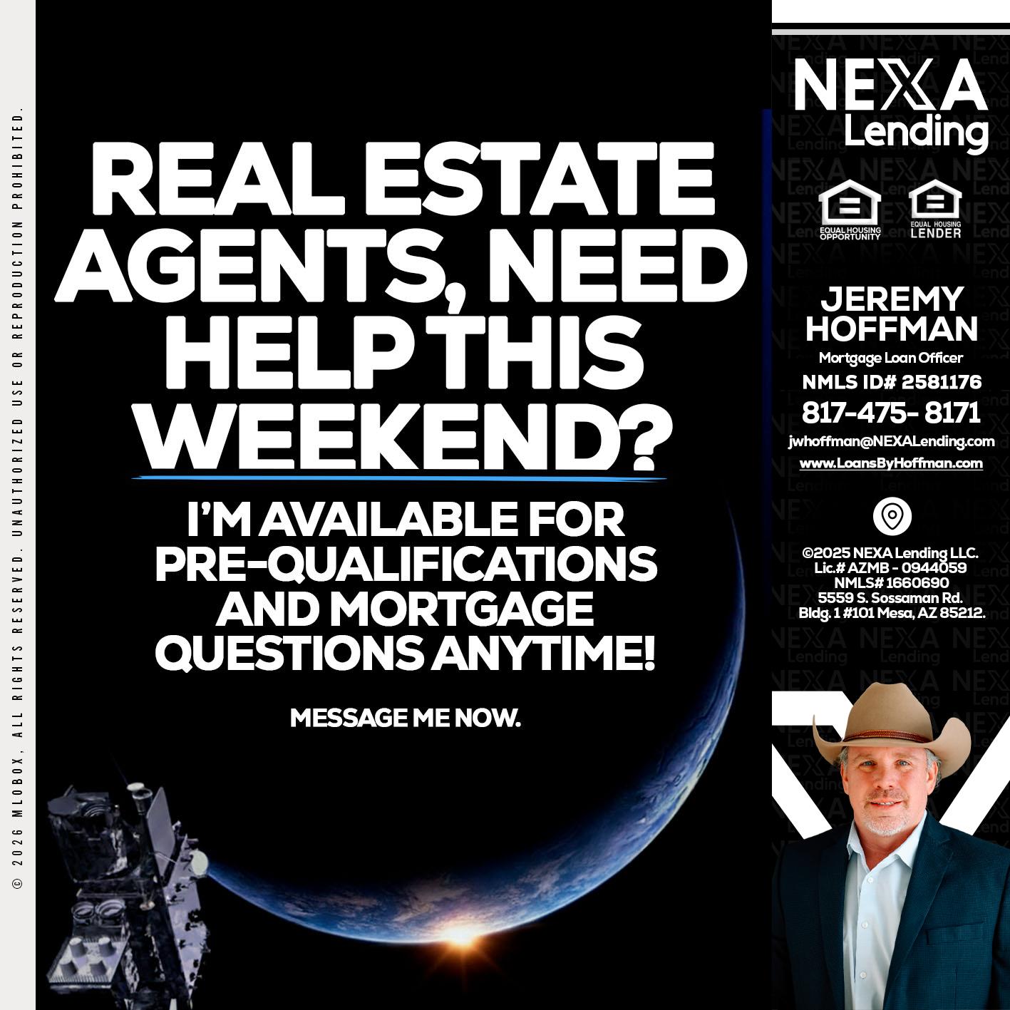 REAL ESTATE AGENTS - Jeremy Hoffman -Mortgage Loan Officer