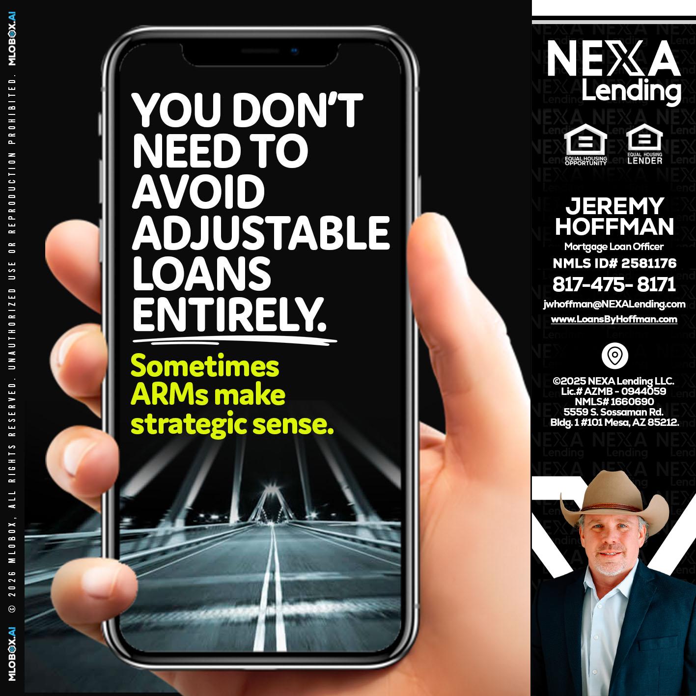 YOU DONT NEED - Jeremy Hoffman -Mortgage Loan Officer