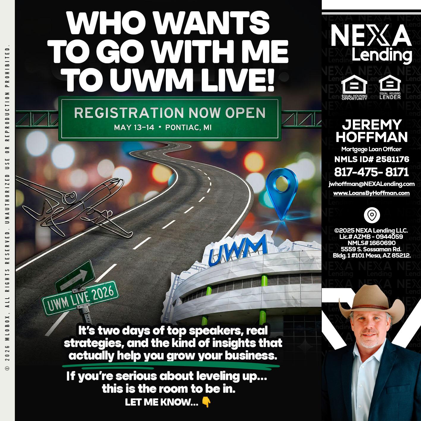 WHO WANTS - Jeremy Hoffman -Mortgage Loan Officer