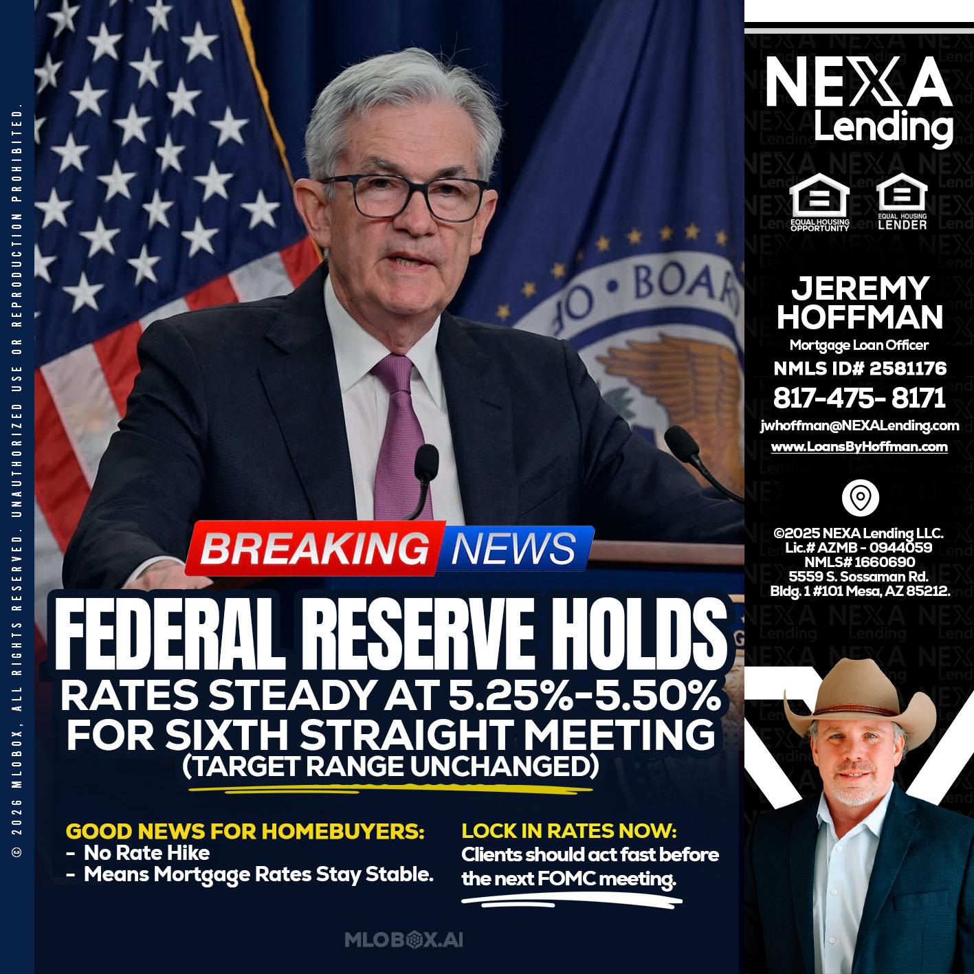 federal reserve - Jeremy Hoffman -Mortgage Loan Officer