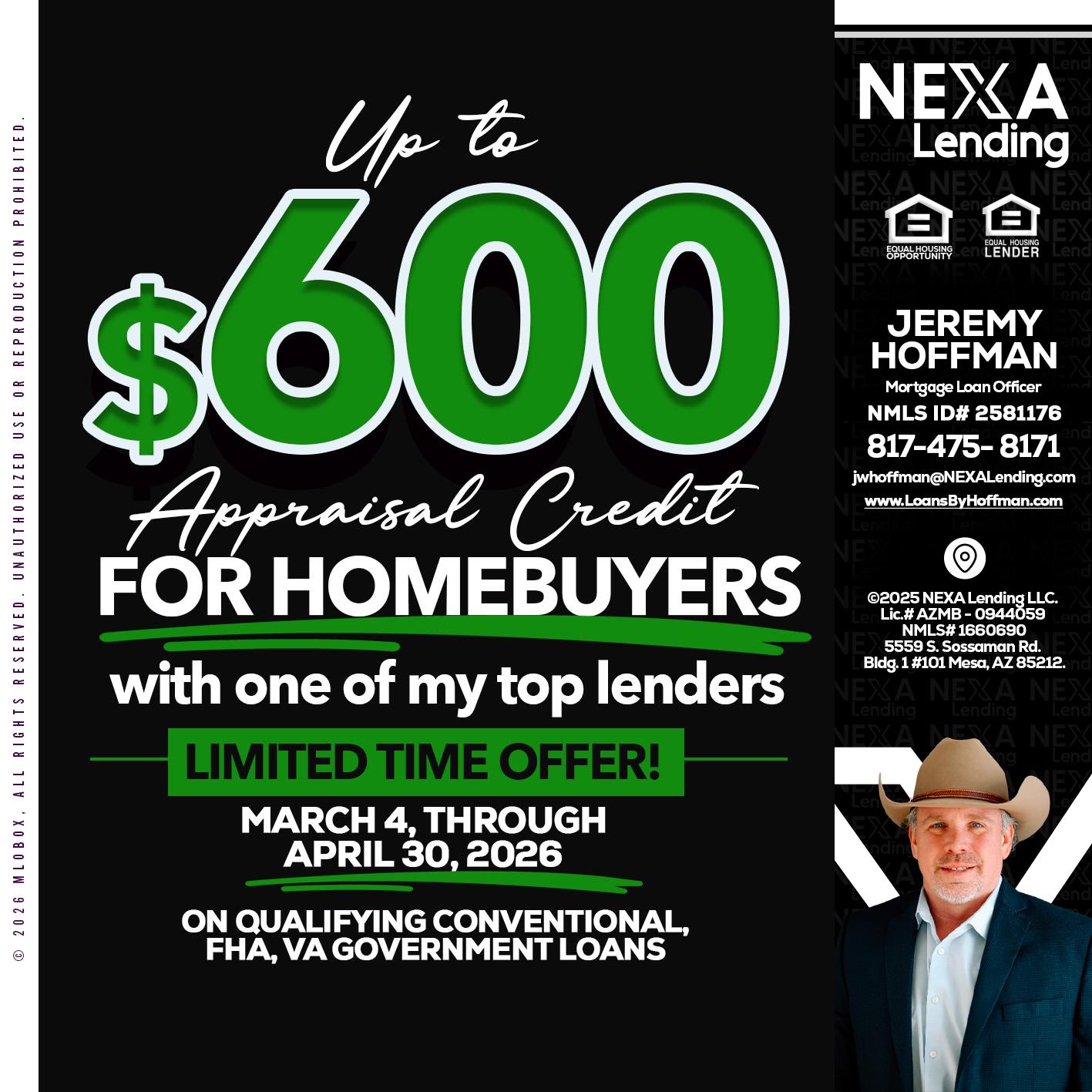 UP TO 600 - Jeremy Hoffman -Mortgage Loan Officer