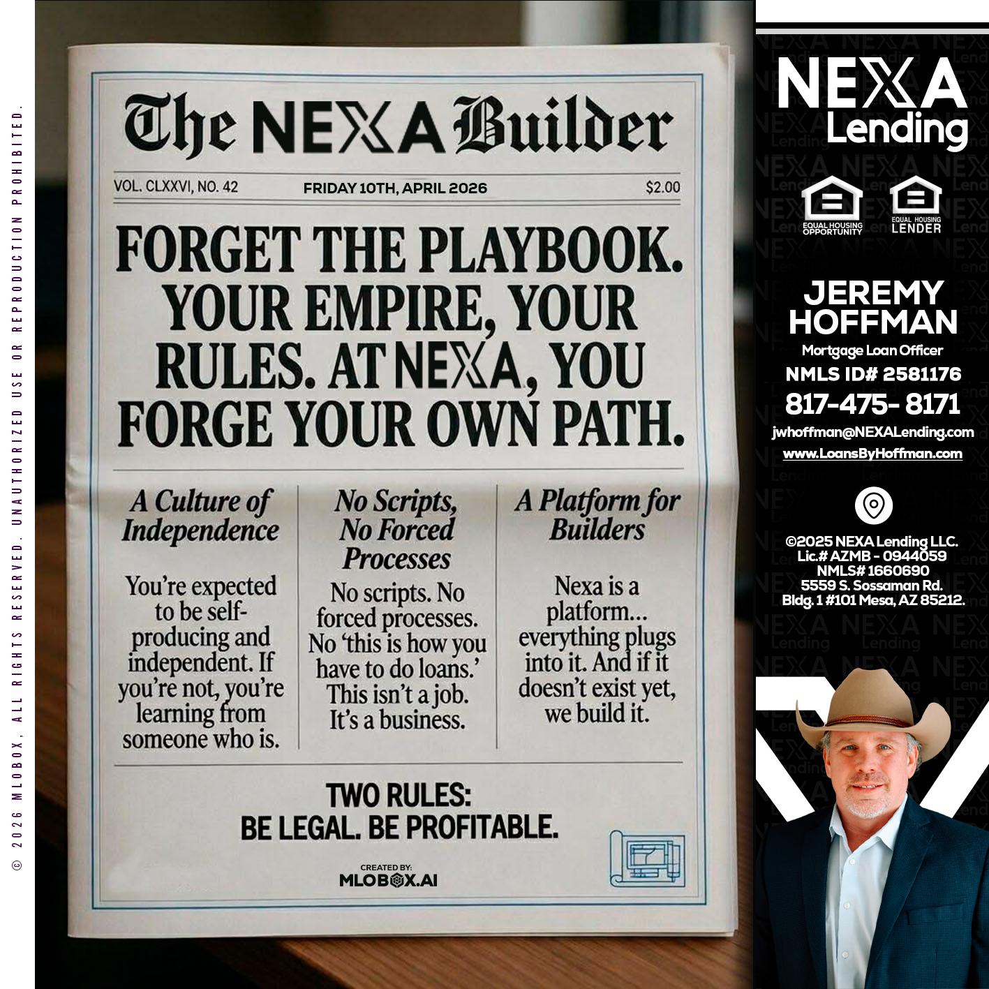 THE NEXA BUILDER - Jeremy Hoffman -Mortgage Loan Officer