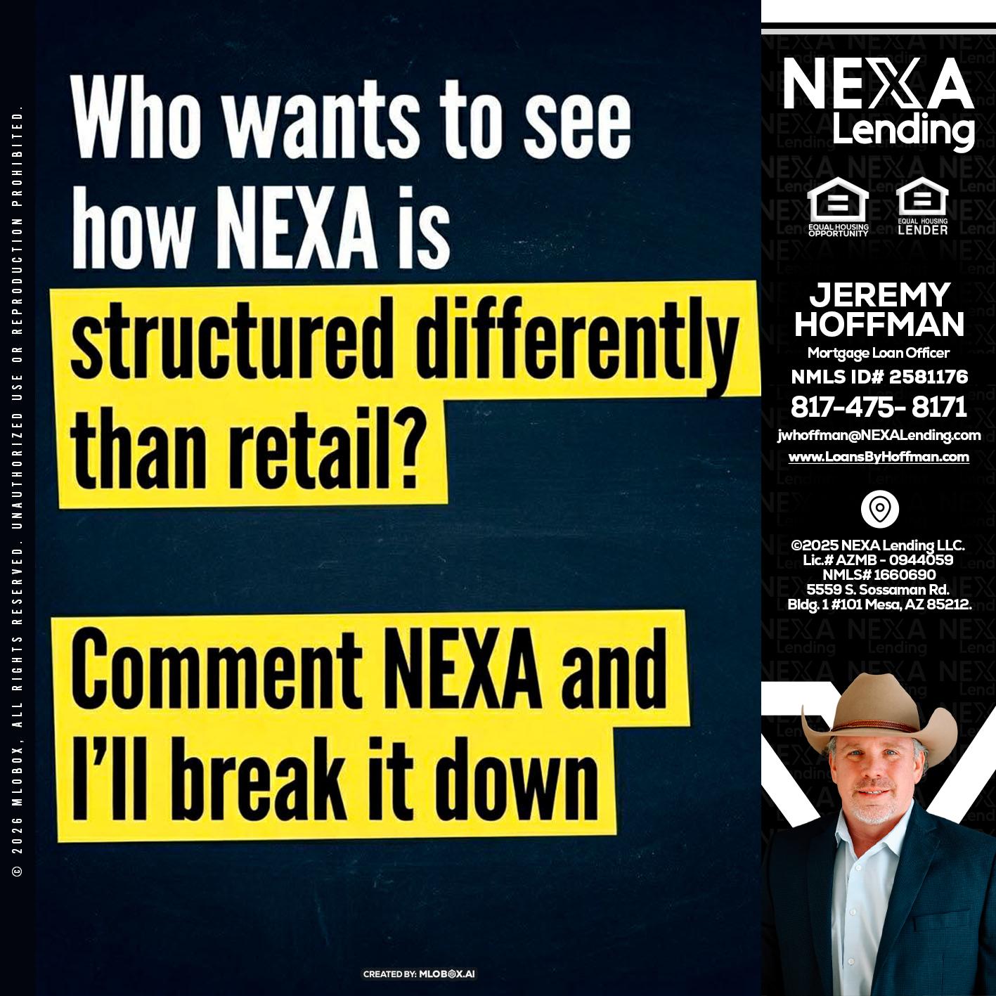 who want to see - Jeremy Hoffman -Mortgage Loan Officer