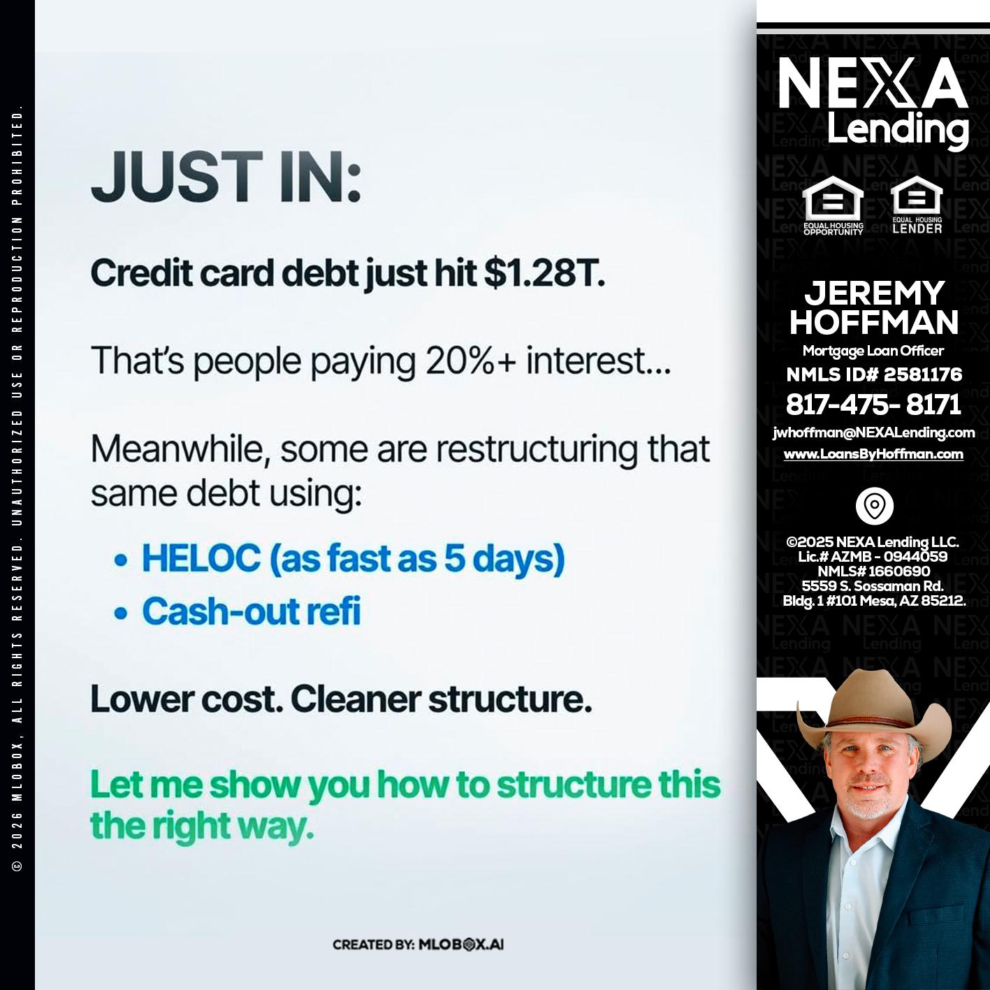 JUST IN - Jeremy Hoffman -Mortgage Loan Officer