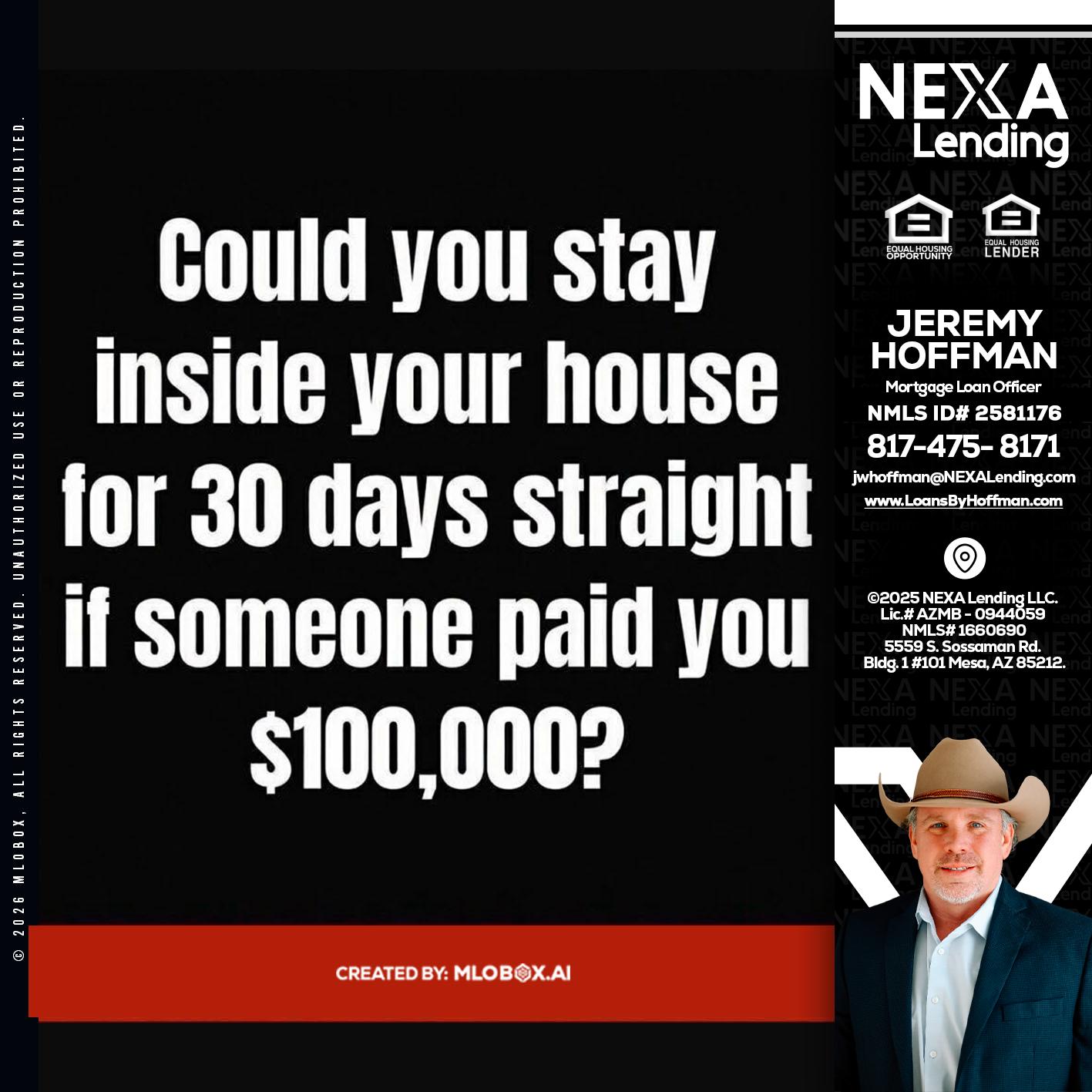 COULD YOU STAY - Jeremy Hoffman -Mortgage Loan Officer