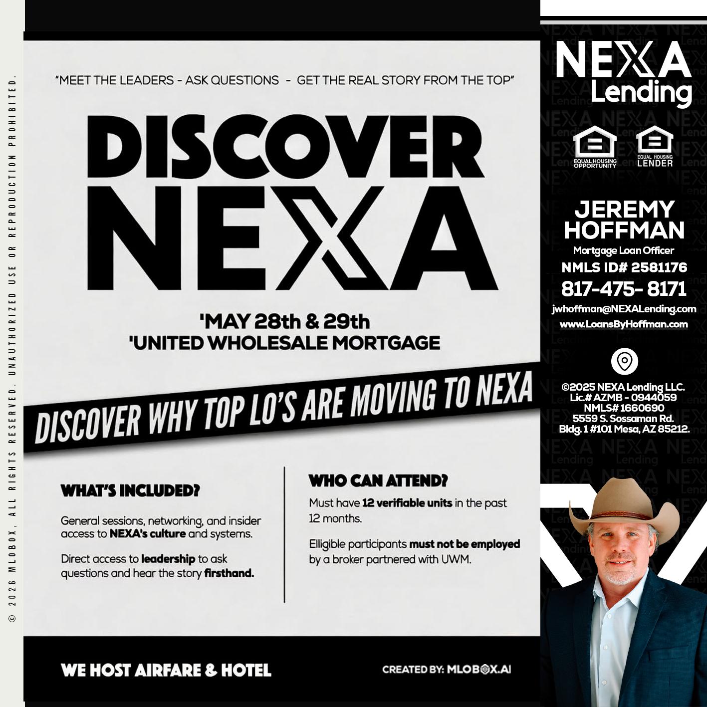 DISCOVER NEXA - Jeremy Hoffman -Mortgage Loan Officer