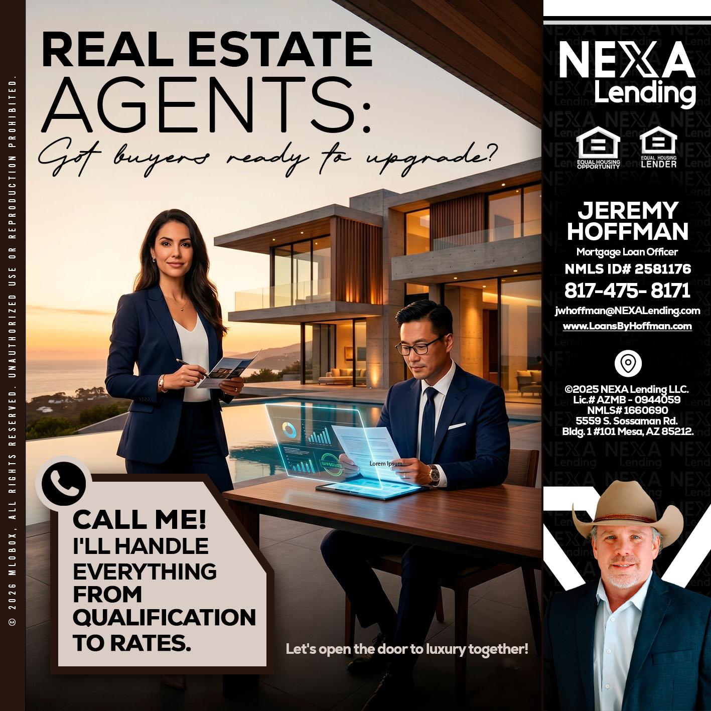 REAL ESTATE AGENTS - Jeremy Hoffman -Mortgage Loan Officer