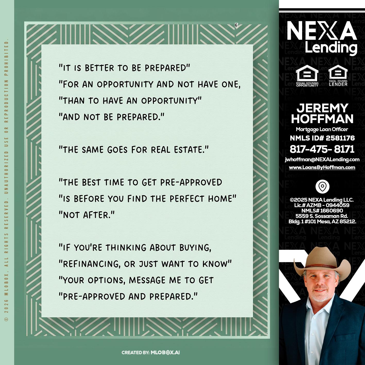 its better - Jeremy Hoffman -Mortgage Loan Officer