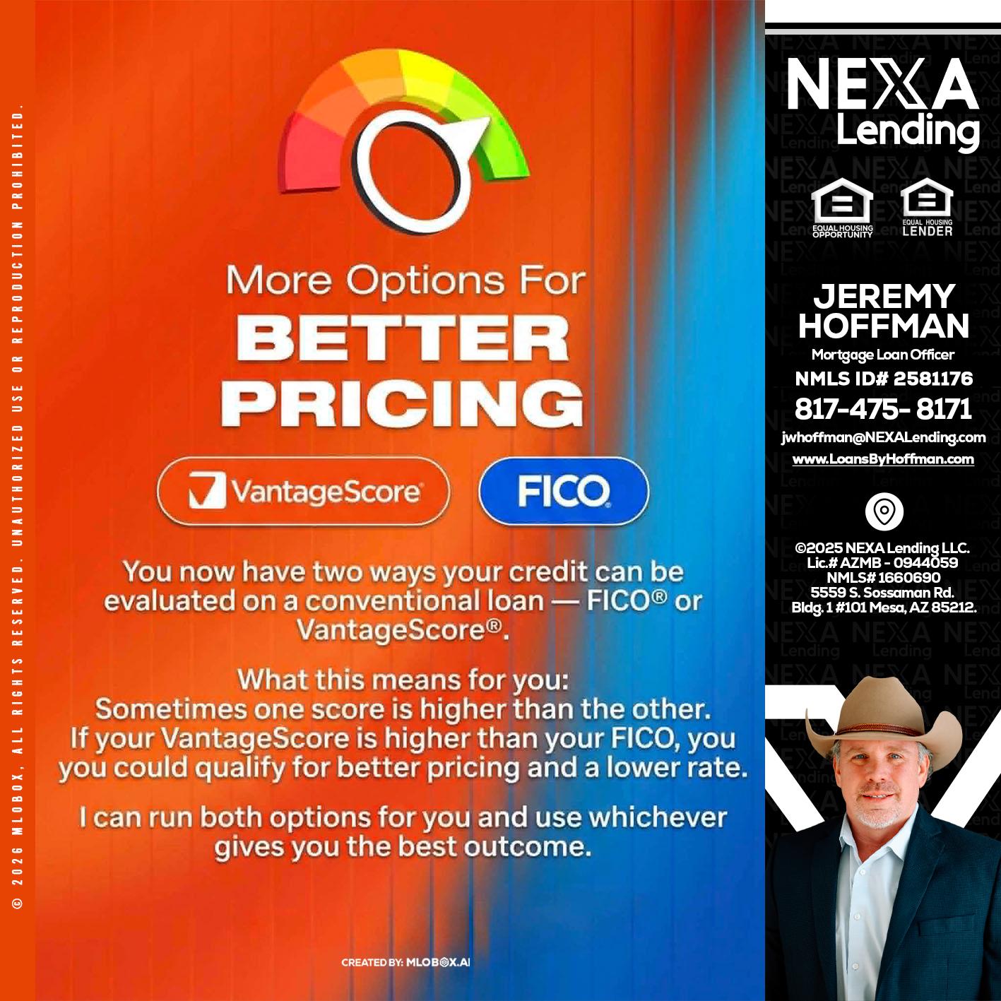 BETTER PRICING - Jeremy Hoffman -Mortgage Loan Officer