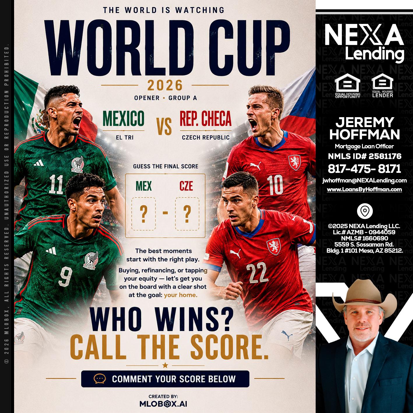 WORLD CUP 2026 - Jeremy Hoffman -Mortgage Loan Officer