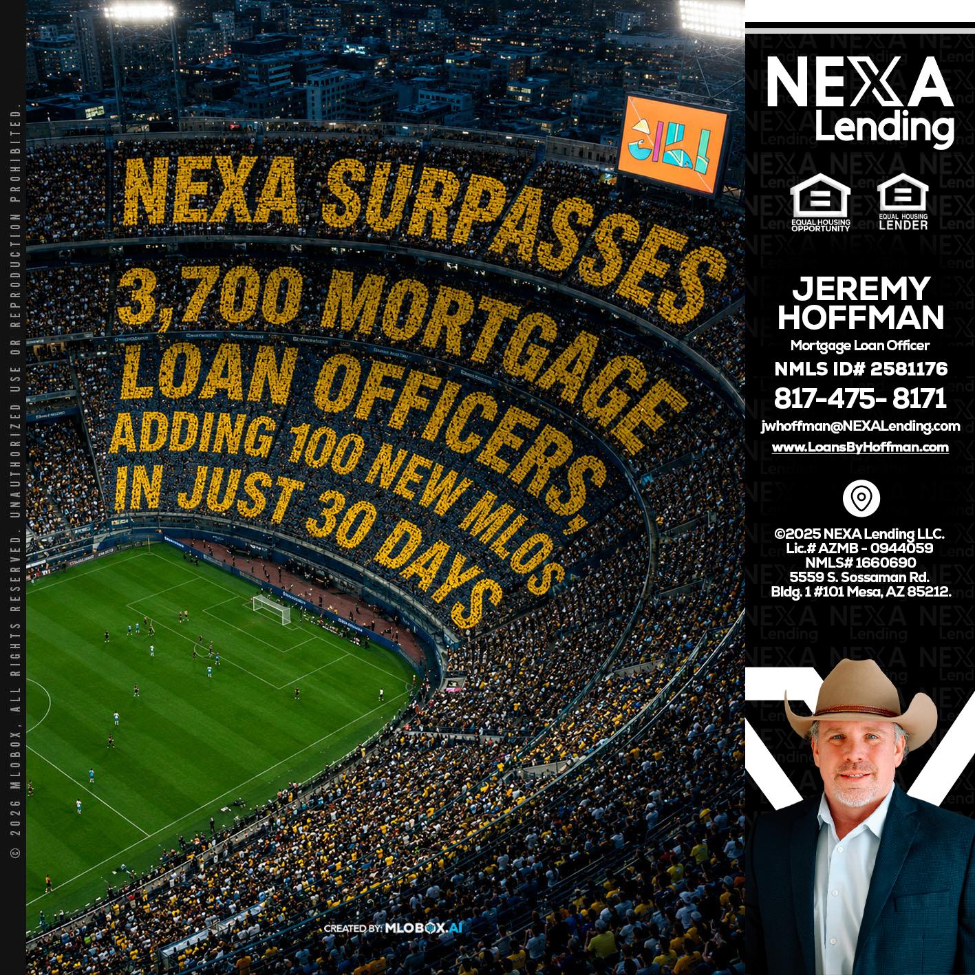 NEXA SURPASSES - Jeremy Hoffman -Mortgage Loan Officer
