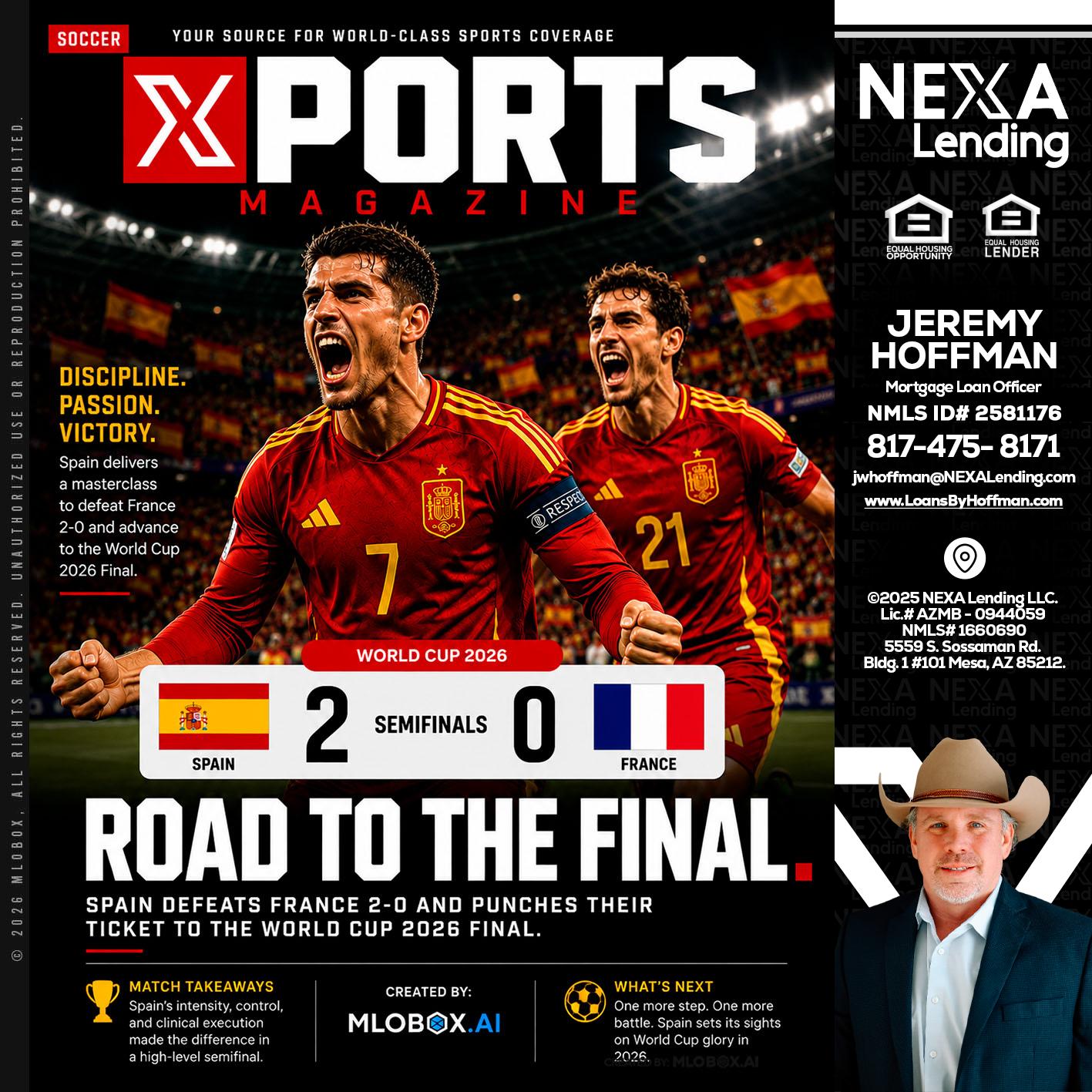 XPORTS WORLD CUP 2026 - Jeremy Hoffman -Mortgage Loan Officer