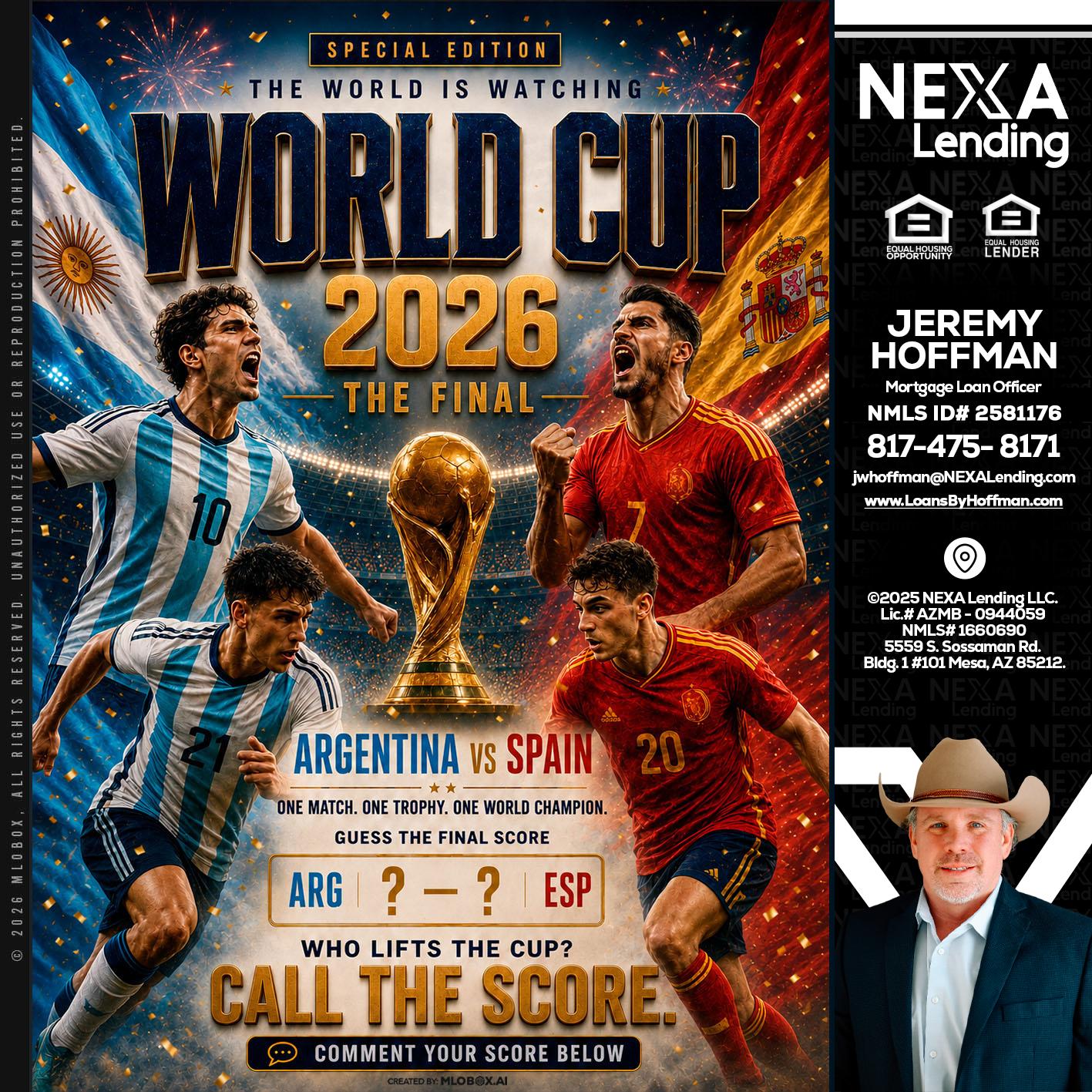 World Cup 2026 finals - Jeremy Hoffman -Mortgage Loan Officer