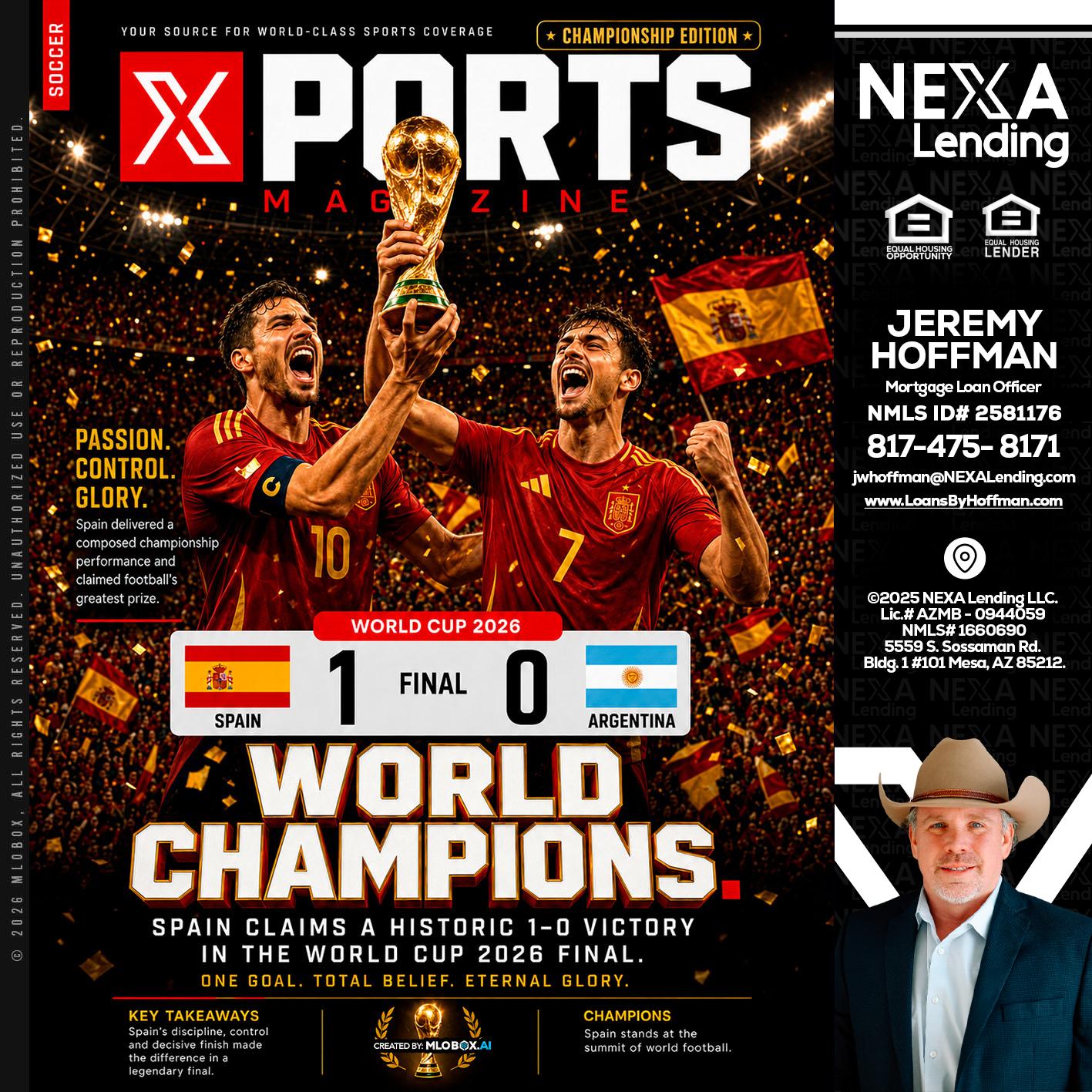 SPAIN CHAMPION - Jeremy Hoffman -Mortgage Loan Officer
