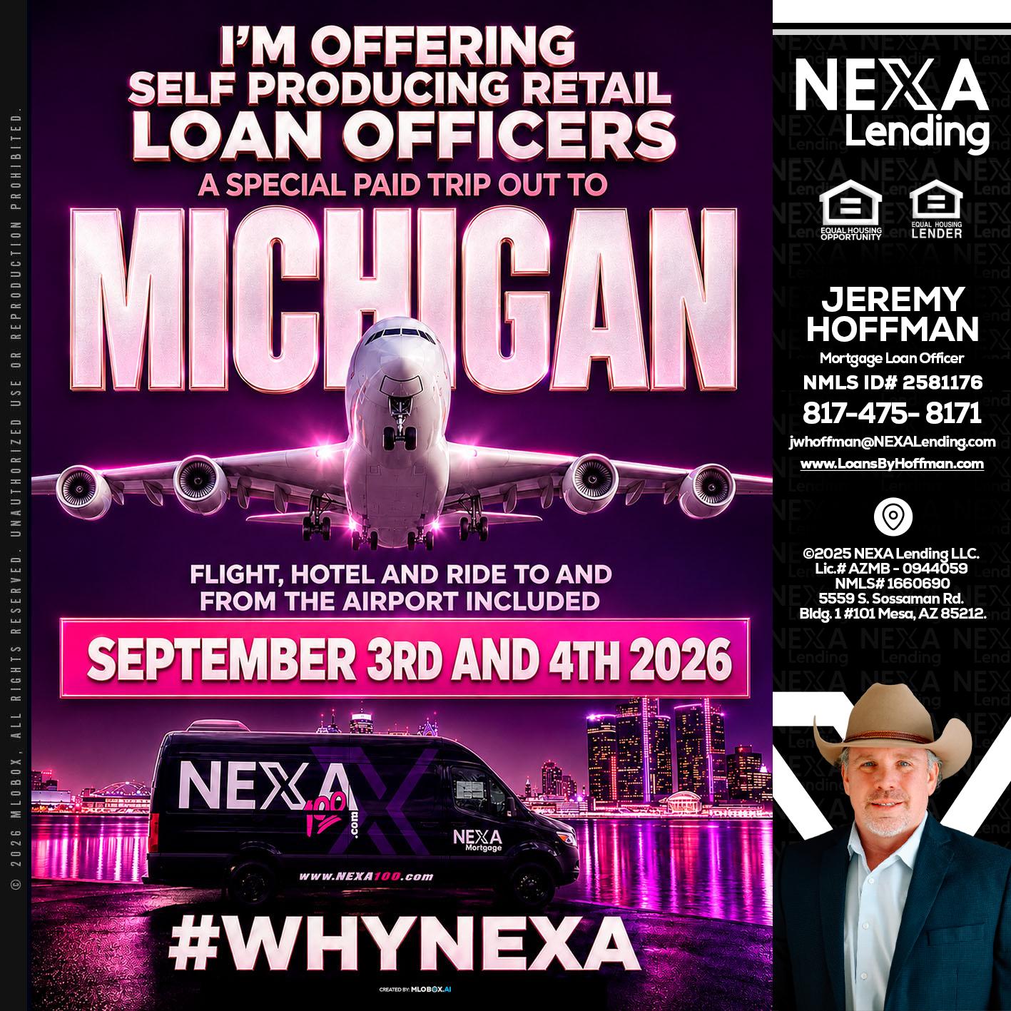 MICHIGAN TRIP - Jeremy Hoffman -Mortgage Loan Officer