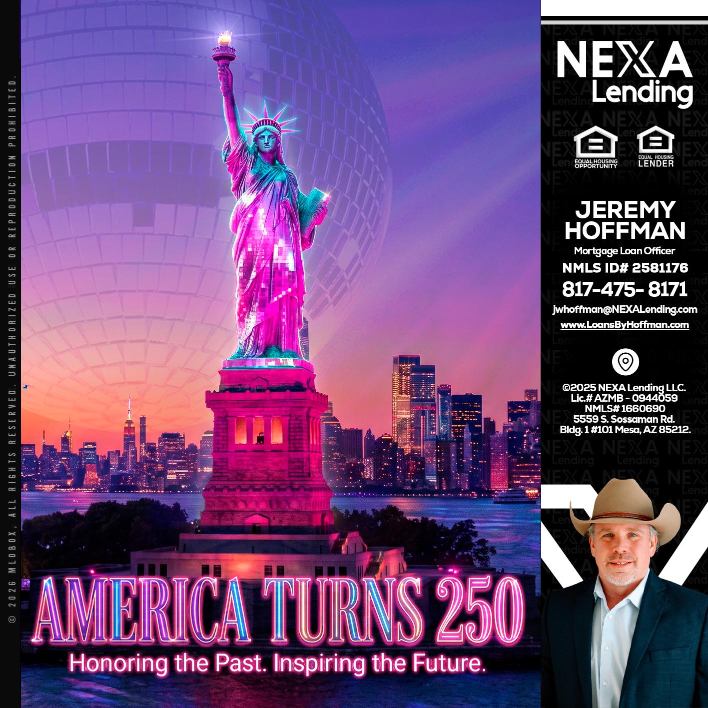 AMERICA TURNS 250 - Jeremy Hoffman -Mortgage Loan Officer