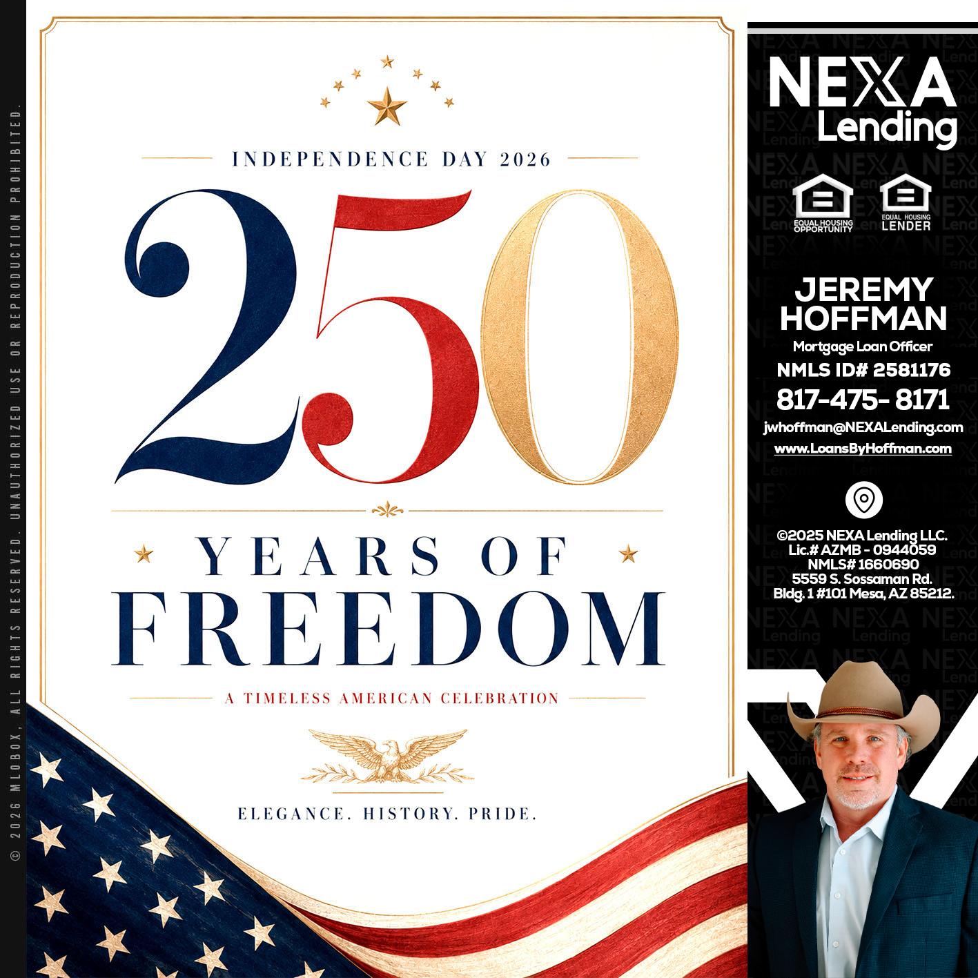 250 YEARS - Jeremy Hoffman -Mortgage Loan Officer